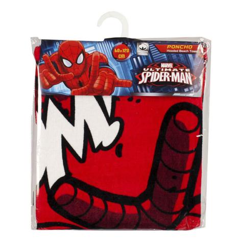 Spiderman Bath Towel Hooded Poncho Extra Image 1